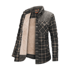 Fleece Lined Jacket | Plaid | Button-Up | Checkered Jacket | Men's Overshirt-Winterjacken-Chaps of London-Army Green-XS-Chaps of London