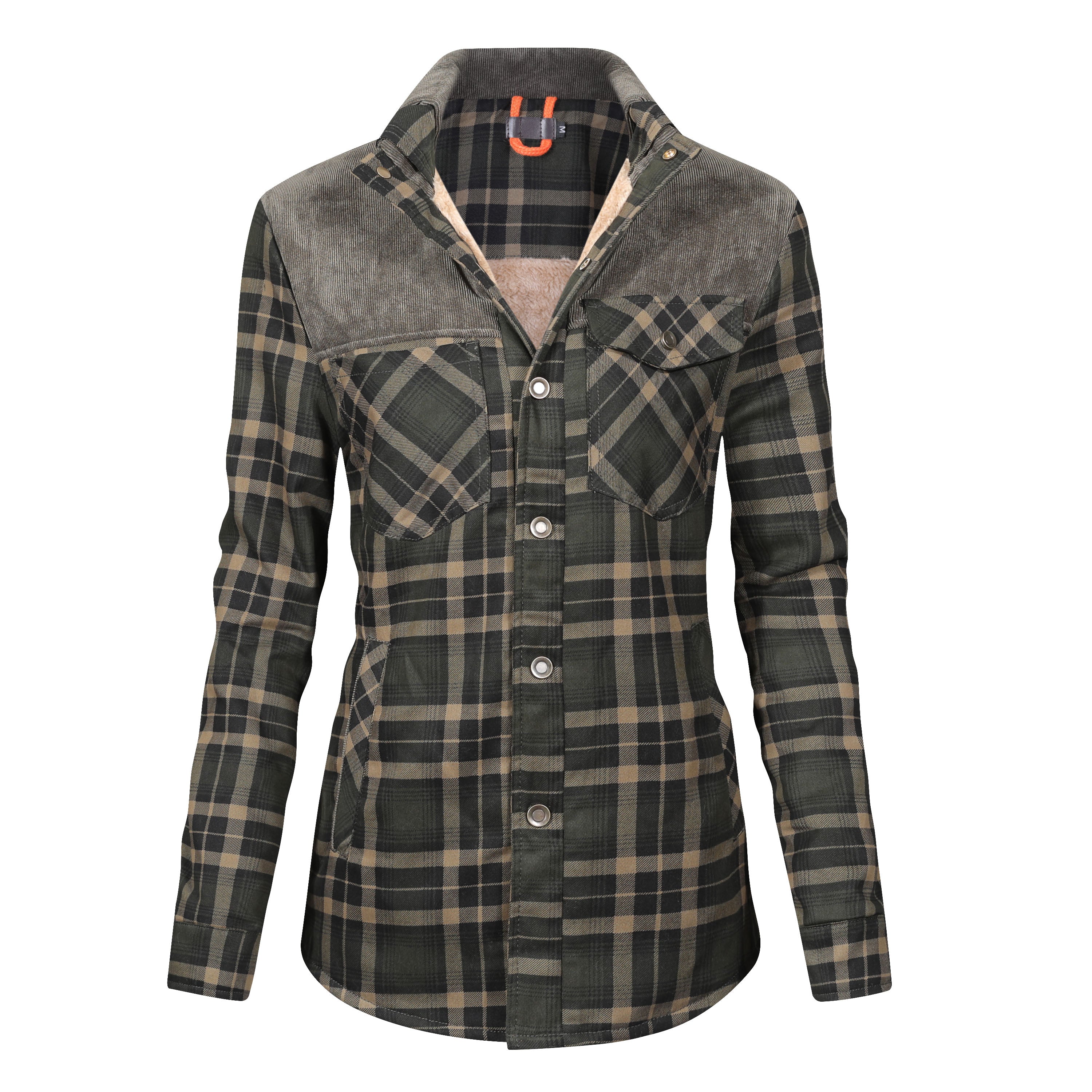 Fleece Lined Jacket | Plaid | Button-Up | Checkered Jacket | Men's Overshirt-Winterjacken-Chaps of London-Chaps of London