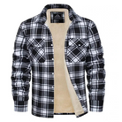 Fleece Lined Jacket | Plaid | Button-Up | Flannel Shirt | Winter Jacket-Chaps of London-Black-S-Chaps of London