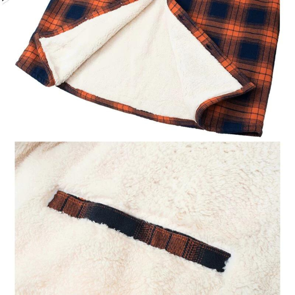 Fleece Lined Jacket | Plaid | Button-Up | Flannel Shirt | Winter Jacket-Chaps of London-Chaps of London