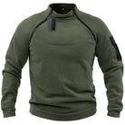 Fleece Pullover | Warm | Half Zip | Outdoor Fleece | Men's Fleece-Trui man-Chaps of London-Army Green-S-Chaps of London