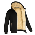 Fur Lined Hoodie - Warm - Zip-Up - Winter Hoodie - Men's Hoodie Jacket-Chaps of London-Black-S-Chaps of London