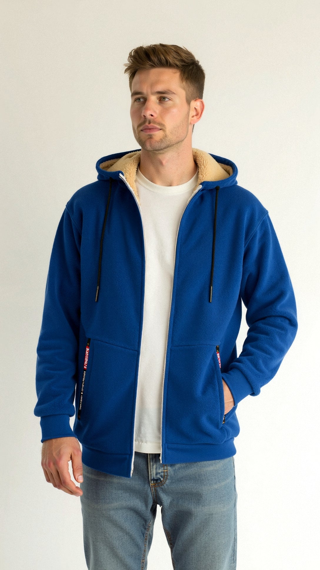 Fur Lined Hoodie - Warm - Zip-Up - Winter Hoodie - Men's Hoodie Jacket-Chaps of London-Chaps of London