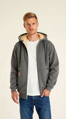 Fur Lined Hoodie - Warm - Zip-Up - Winter Hoodie - Men's Hoodie Jacket-Chaps of London-Chaps of London