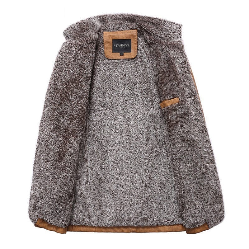 Fur Lined Jacket | Warm | Standing Collar | Winter Jacket | Men's Jacket-Jackets-Chaps of London-Chaps of London