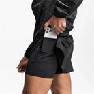 Gym Shorts | Drawstring | 2-in-1 | Sport Shorts | Men's Running Shorts-Sportbroek man-Chaps of London-Chaps of London