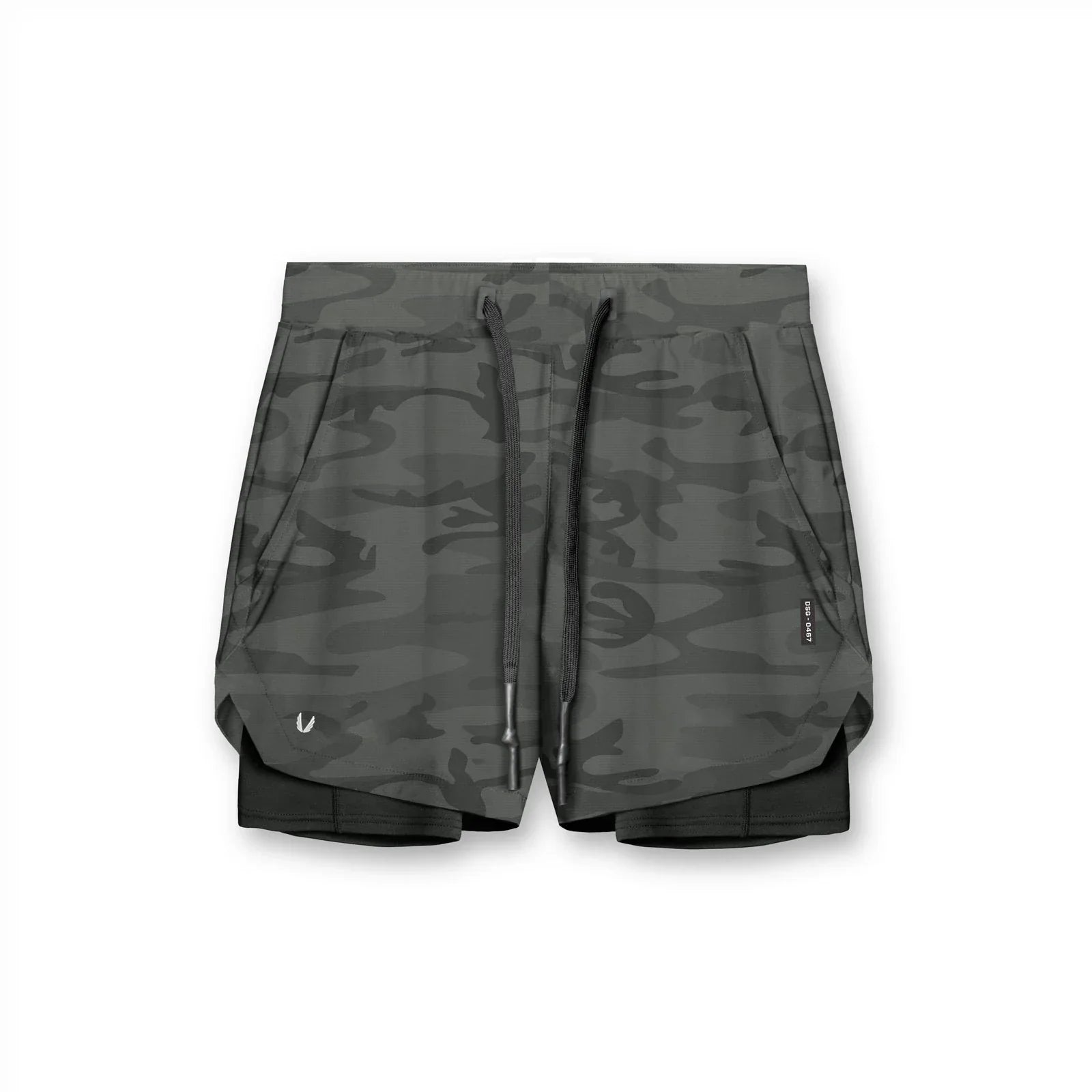 Gym Shorts | Drawstring | 2-in-1 | Sport Shorts | Men's Running Shorts-Sportbroek man-Chaps of London-Chaps of London