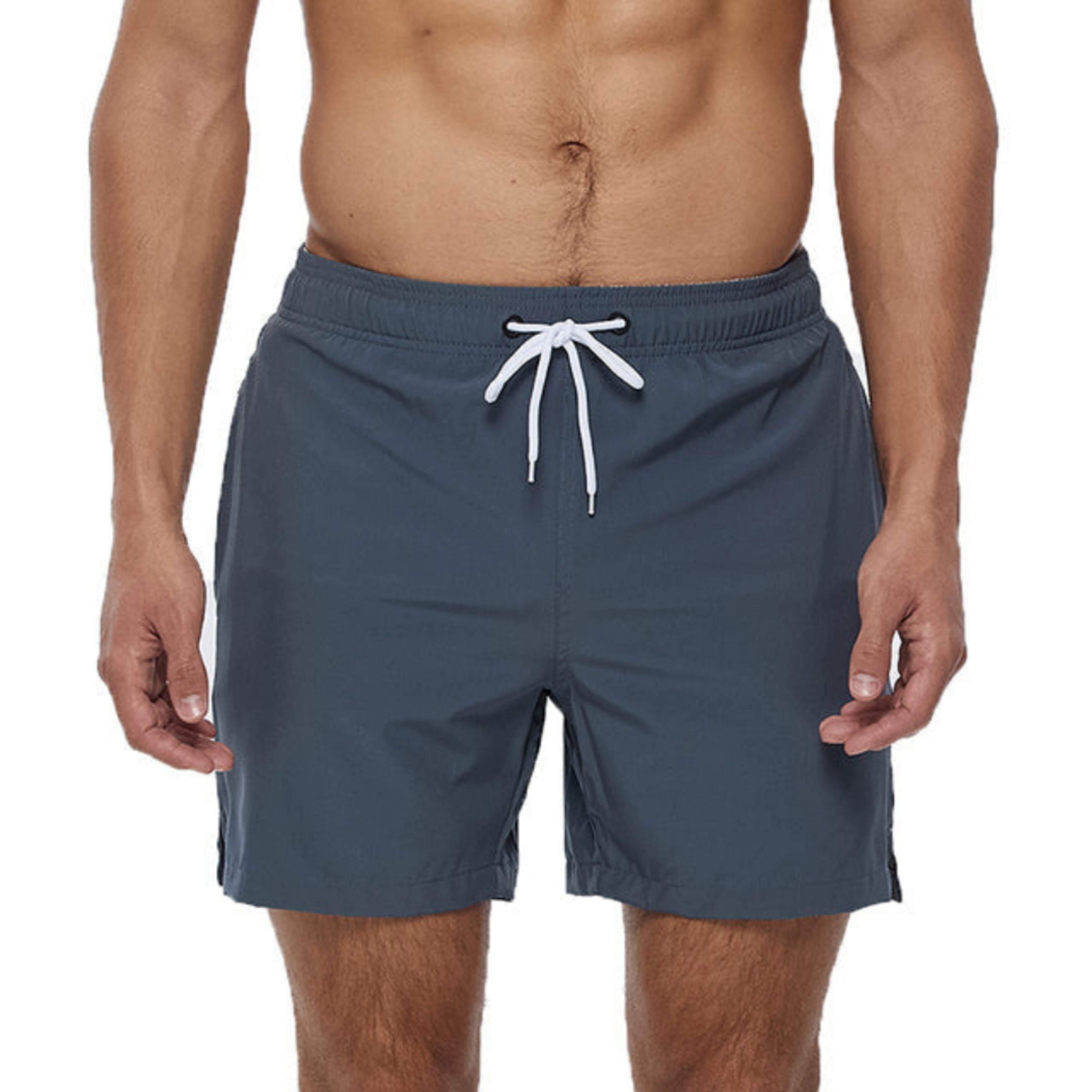 Gym Shorts - Elastic Waist - Drawstring - Sports Shorts - Men's Shorts-Swimwear Shorts-Chaps of London-Gray-S-Chaps of London