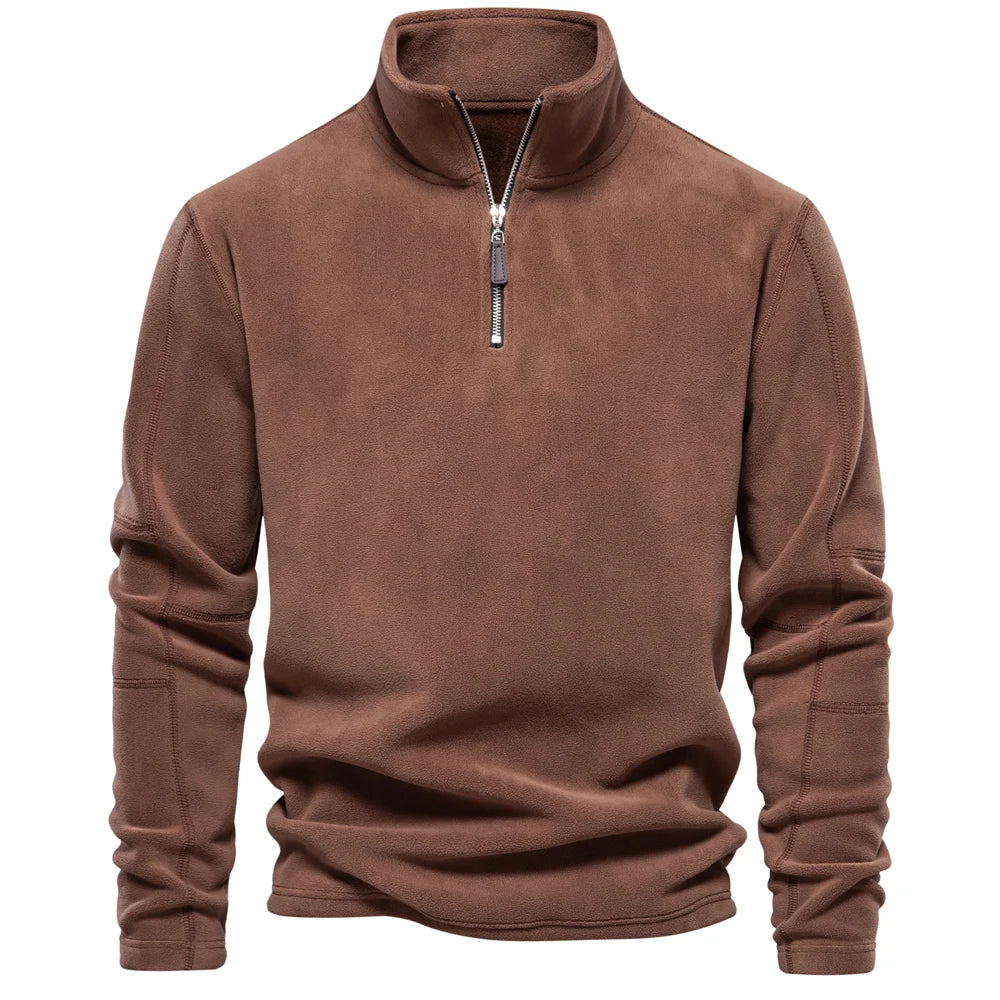 Half Zip Fleece - Warm - Quarter Zip - Fleece Pullover - Men's Clothing-Chaps Herrenmode-Chaps of London