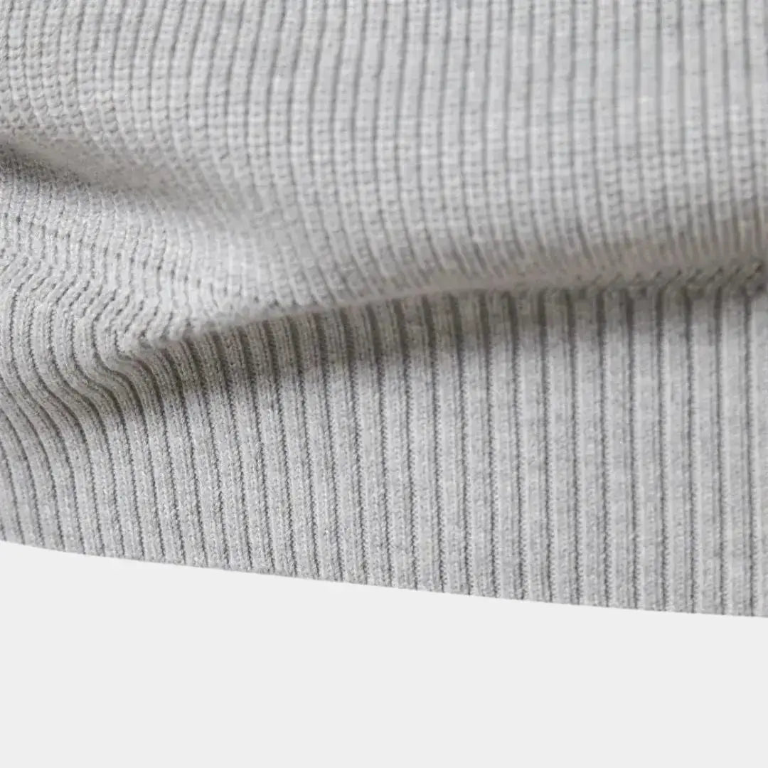 Half Zip Sweater | Knitted | Zip Neck | Polo Jumper | Men's Quarter Zip Jumper-Half-Zip Sweater-Chaps of London-Chaps of London