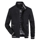 Harrington Jacket | Zip-Up | Windproof | Bomber Jacket | Men's Casual Jackets-Chaps of London-Black-S-Chaps of London