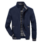 Harrington Jacket | Zip-Up | Windproof | Bomber Jacket | Men's Casual Jackets-Chaps of London-Blue-S-Chaps of London