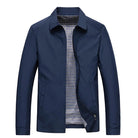 Harrington Jacket - Zipped Up - Waterproof - Autumn Jacket - Men's Jackets-Chaps of London-Blue-M-Chaps of London