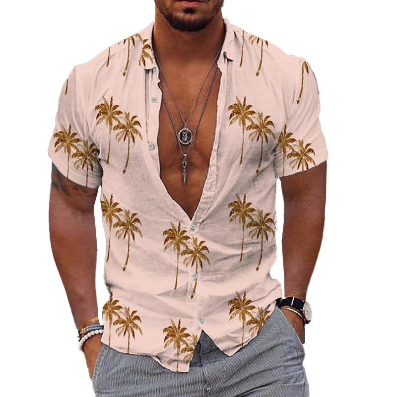 Hawaiian Shirt | Button-Up | Short Sleeve | Polo Shirt | Men's Summer Shirt-Shirts & Tops-Chaps of London-Chaps of London