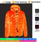 Heated Jacket - Hooded - Puffer - Down Jacket - Men's Winter Jacket -Men’s Heated Winter Jacket-Chaps of London-Chaps of London