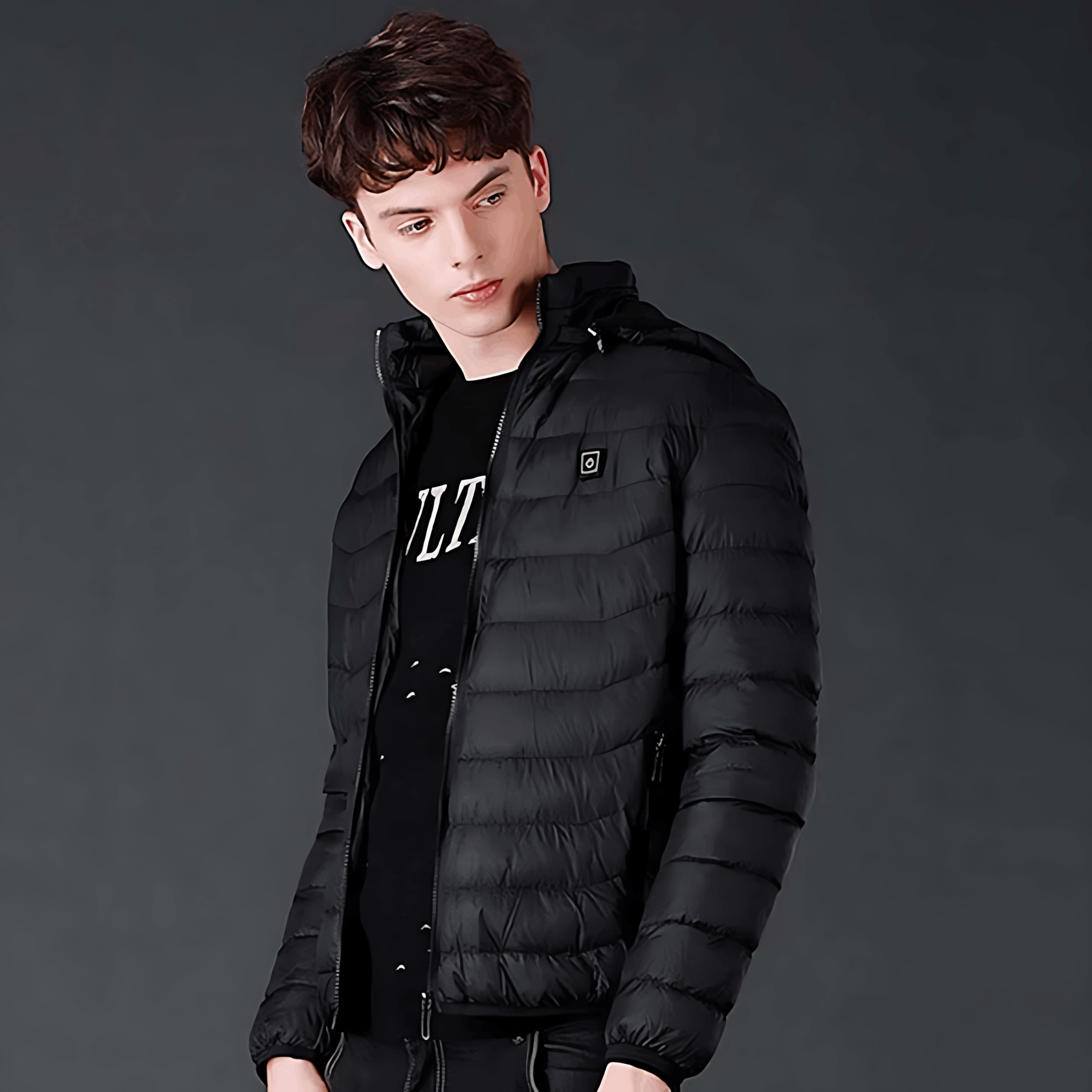 Heated Jacket - Hooded - Puffer - Down Jacket - Men's Winter Jacket -Men’s Heated Winter Jacket-Chaps of London-Chaps of London