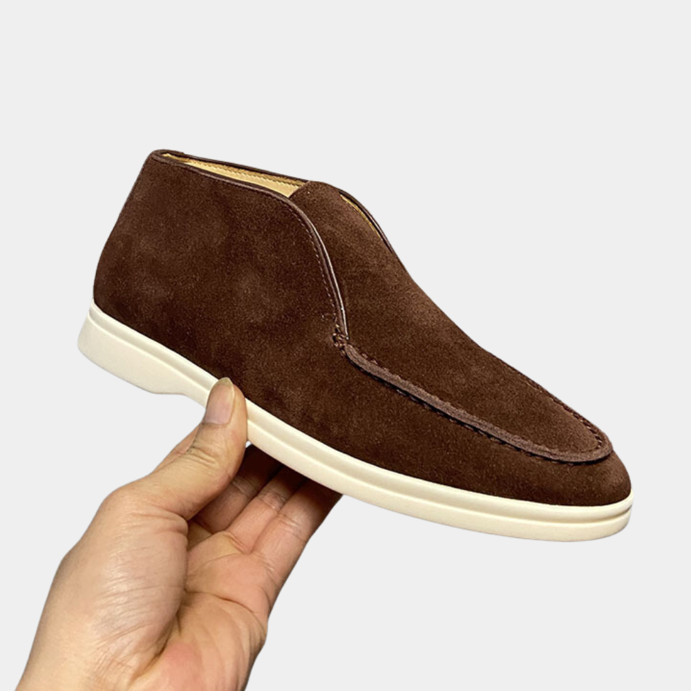 High Loafers - Men's Comfortable Slip-On Suede Loafers-Men Summer Slipper-Chaps of London-Chaps of London
