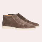 High Loafers - Men's Comfortable Slip-On Suede Loafers-Men Summer Slipper-Chaps of London-Light Brown-40-Chaps of London