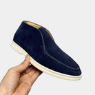 High Loafers - Men's Comfortable Slip-On Suede Loafers-Men Summer Slipper-Chaps of London-Navy Blue-40-Chaps of London