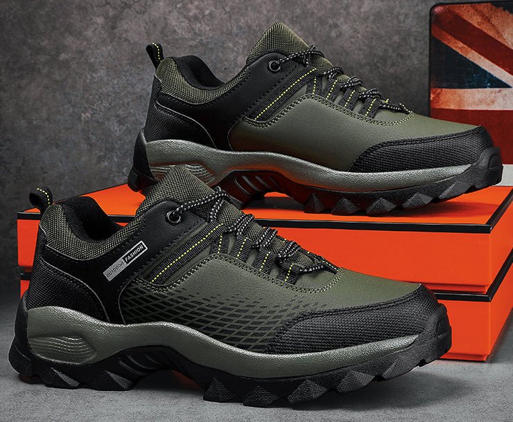 Hiking Shoes - Men's Breathable Non-Slip Trekking Walking Shoes-Chaps of London-Green-39-Chaps of London