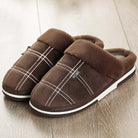 Home Slippers - Men's Slip-On Warm Comfy House Slippers for Winter-Men's Slippers-Chaps of London-Brown-42-43-Chaps of London