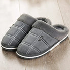 Home Slippers - Men's Slip-On Warm Comfy House Slippers for Winter-Men's Slippers-Chaps of London-Gray-42-43-Chaps of London