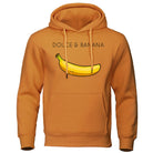 Hoodie - Banana Print - Kangaroo Pocket - Pullover Hoodie - Men's Hoodies-Hoodies & Sweatshirts-Chaps of London-Brown-S-Chaps of London