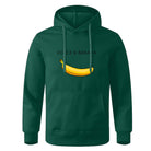 Hoodie - Banana Print - Kangaroo Pocket - Pullover Hoodie - Men's Hoodies-Hoodies & Sweatshirts-Chaps of London-Green-S-Chaps of London