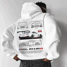 Hoodie | Car Print | Warm | Oversized Hoodie | Men's Clothing-Hoodies-Chaps of London-Nissan Ares GTR Car White Hoodie-S-Chaps of London