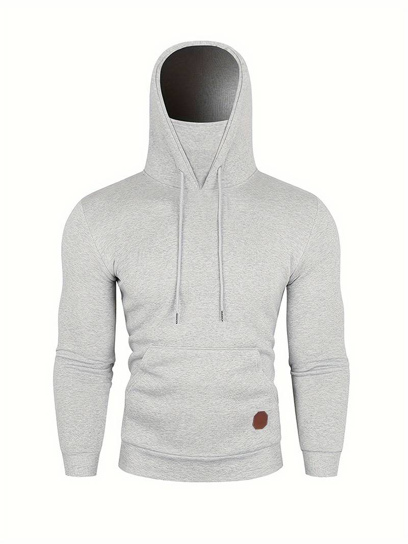 Hoodie with Face Mask | Regular Fit | Pocket | Pullover Hoodie | Men's Hoodie-Trui man-Chaps of London-Chaps of London