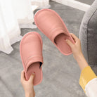 House Slippers - Unisex Faux Leather Slip On Indoor Slippers-Pantoffels-Chaps of London-Chaps of London