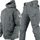 Jacket and Pants Set - Men's Tactical Outdoor Jacket and Cargo Pants-Men’s Tracksuit Set-Chaps of London-Grey-S-Chaps of London