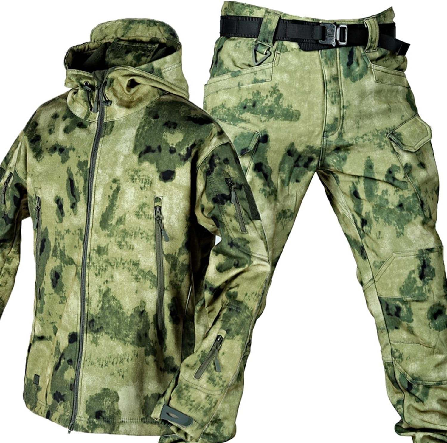 Jacket and Pants Set - Men's Tactical Outdoor Jacket and Cargo Pants-Men’s Tracksuit Set-Chaps of London-Light Camouflage-S-Chaps of London