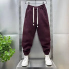 Joggers - Drawstring - Elastic Waist - Sweatpants - Men's Pants -Joggers / Sweatpants-Chaps of London-Red-S-Chaps of London