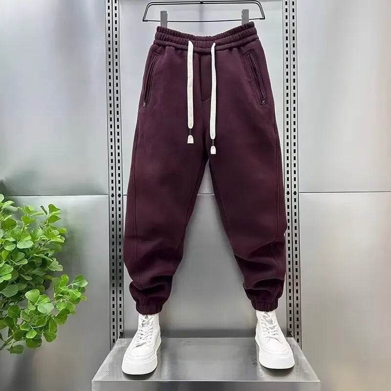 Joggers - Drawstring - Elastic Waist - Sweatpants - Men's Pants -Joggers / Sweatpants-Chaps of London-Red-S-Chaps of London