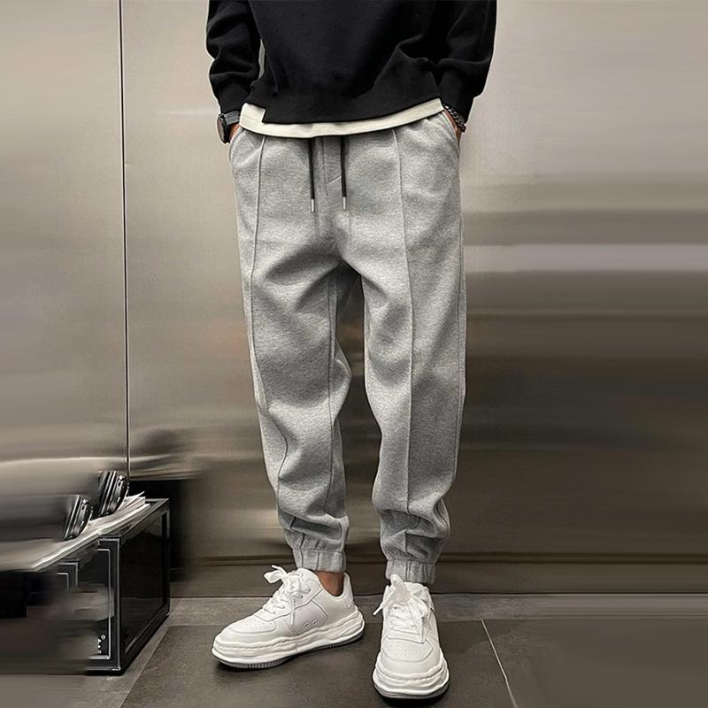 Joggers | Drawstring | Loose Fit | Jogging Bottoms | Men's Sweatpants-Pants-Chaps of London-Grey-M-Chaps of London