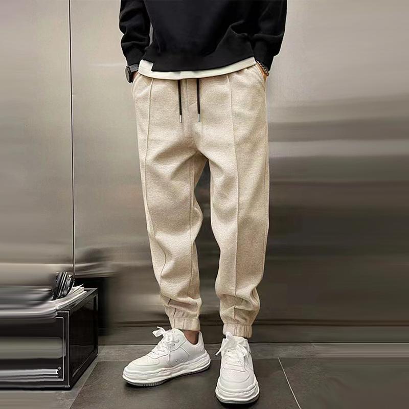 Joggers | Drawstring | Loose Fit | Jogging Bottoms | Men's Sweatpants-Pants-Chaps of London-Khaki-M-Chaps of London