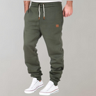 Joggers | Elastic Waist | Drawstring | Sweatpants | Men's Joggers-Chaps of London-Green-M-Chaps of London