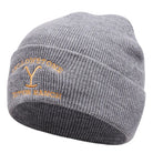 Knitted Beanie - Men's Rib Knit Winter Fisherman Beanie-Knitted Beanie-Chaps of London-Gray-One Size-Chaps of London