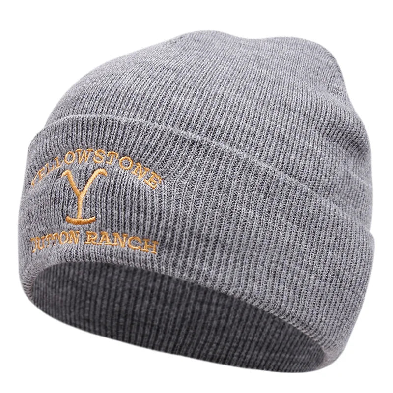 Knitted Beanie - Men's Rib Knit Winter Fisherman Beanie-Knitted Beanie-Chaps of London-Gray-One Size-Chaps of London