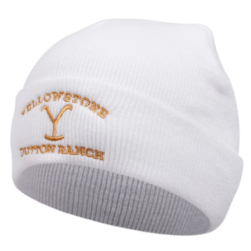 Knitted Beanie - Men's Rib Knit Winter Fisherman Beanie-Knitted Beanie-Chaps of London-White-One Size-Chaps of London