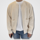 Knitted Cardigan | Full Zip | Chunky | Zip-Up Cardigan | Men's Cardigan-Strickwaren-Chaps of London-Chaps of London