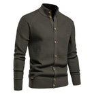 Knitted Cardigan - High Neck - Regular Fit - Button-Up Cardigan - Men's Cardigan -Chaps of London-Chaps of London