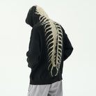 Knitted Hoodie - Printed - Loose Fit - Oversized Hoodie - Men's Hoodie-Hoodie-Chaps of London-Black-S-Chaps of London