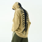 Knitted Hoodie - Printed - Loose Fit - Oversized Hoodie - Men's Hoodie-Hoodie-Chaps of London-Yellow-S-Chaps of London
