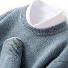 Knitted Jumper - Men's Warm Round Neck Knit Pullover Sweater-Trui man-Chaps of London-Chaps of London