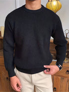 Knitted Jumper - Warm - Rib Knit - Knitted Sweater - Men's Knitwear-Chaps of London-Chaps of London