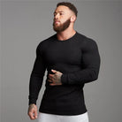 Knitted Sweater - Rib Knit - Long Sleeve - Slim Fit Jumper - Men's Jumper-Trui man-Chaps of London-Black-M-Chaps of London
