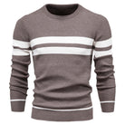 Knitted Sweater - Slim Fit - Crew Neck - Jumper - Men's Clothing-Chaps of London-Brown-M-Chaps of London