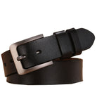 Leather Belt - Men's Brown and Black Dress Buckle Belt-Leather Belt-Chaps of London-Chaps of London